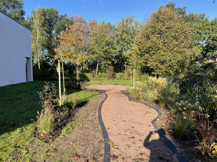 Das Gartenprojekt Oase, Spendenprojekt für die Hospizarbeit, Albertinen Hospiz Norderstedt Ein Foto des Gartenprojekts Oase für das Albertinen Hospiz Norderstedt