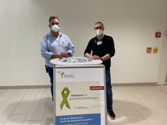Woche der Seelischen Gesundheit - Stand im Albertinen Krankenhaus Woche der Seelischen Gesundheit - Stand im Albertinen Krankenhaus