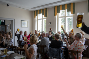 Gemeinsames Abschlussessen, Teambuilding, Mitarbeitenden Ausflug, Team-Veranstaltung, Diakonie Hospiz Wannsee, Berlin-Wannsee