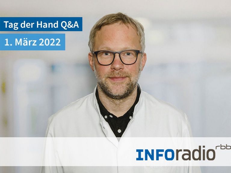 Immanuel Krankenhaus Berlin - Orthopädie - Handchirurgie - Mikrochirurgie - Nachrichten - Radio-Tipp - Tag der Hand am 1. März: Was tun bei Handy-Daumen? - Dr. Michael Berndsen