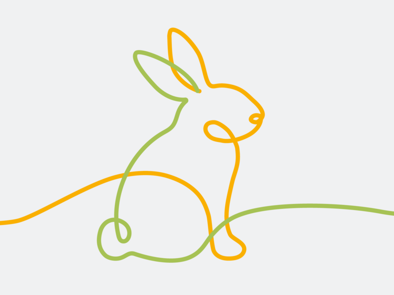 Bändergrafik Hase 