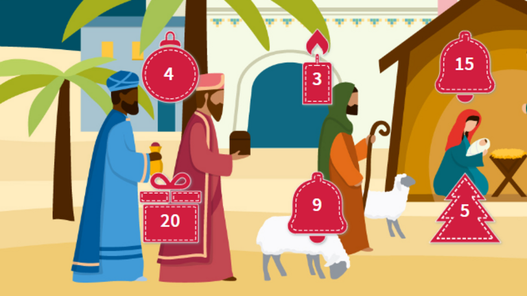 Ausschnitt vom Adventskalender