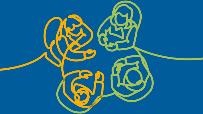 Eine Grafik mit Personen an einem Tisch, Fachkongress zur Weiterentwicklung der Versorgung psychisch erkrankter Menschen Hamburg, Sozialbehörde, Albertinen Krankenhaus Eine Grafik mit Personen an einem Tisch zum Fachkongress zur Weiterentwicklung der Versorgung psychisch erkrankter Menschen Hamburg im Albertinen Krankenhaus